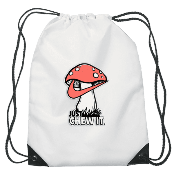 Just Chew It Drawstring Bag